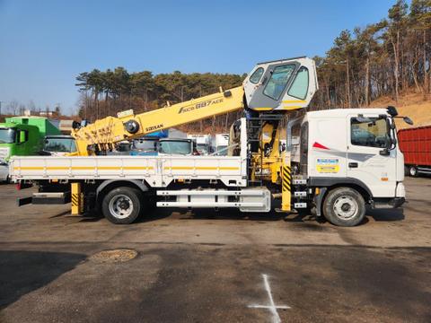 현대 파비스 QV300 155 5톤 카고크레인 수산 SCS887ACE 2021년식 2만km 중고화물차