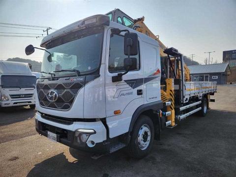 현대 파비스 5톤카고 크레인 2021년식 39,136km 수산SCS887 무사고 중고화물차